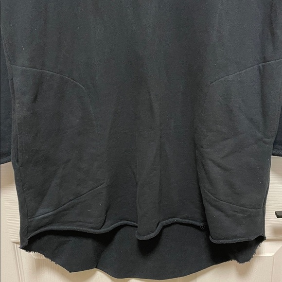 Jackson Rowe | Black | Larrea | Cotton | Hi-Low | Sweatshirt Dress | Size S - Picture 4 of 16